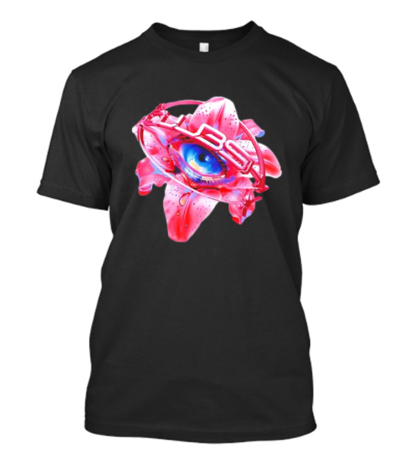 Club Shy Inna Eye Neon Blooming Iris T-Shirt