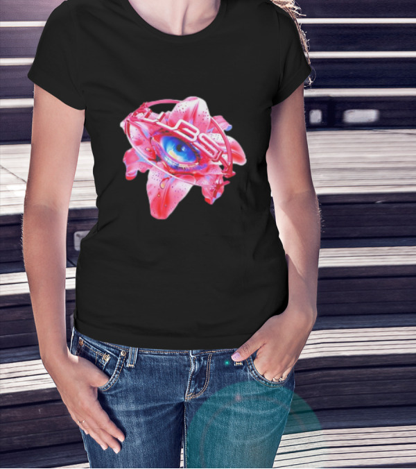 Club Shy Inna Eye Neon Blooming Iris T-Shirt