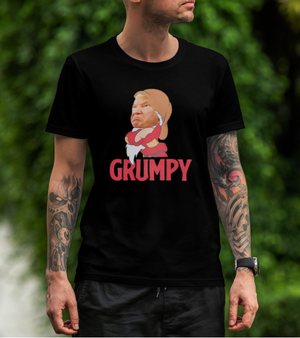 Grumpy Trump Parody Snow White Dwarf T-Shirt