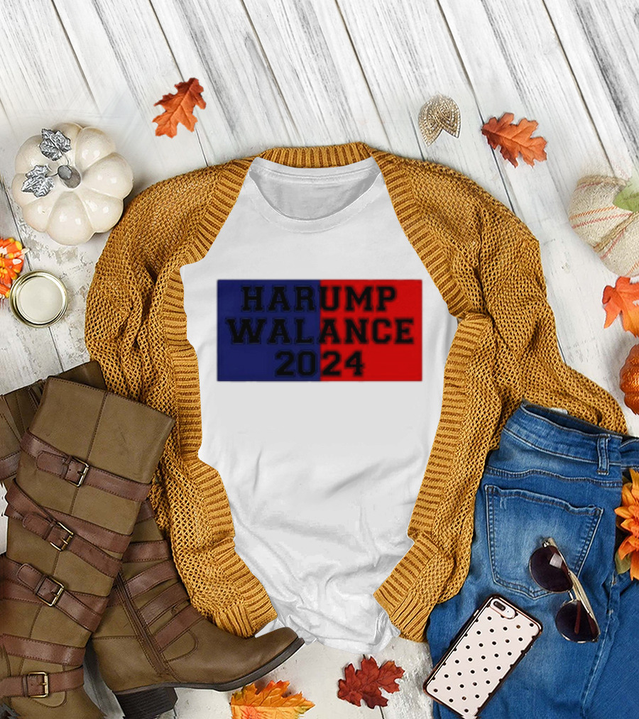 Harump Walance 2024 Harris Trump Walz Vance Funny 2024 Political Humor T-Shirt