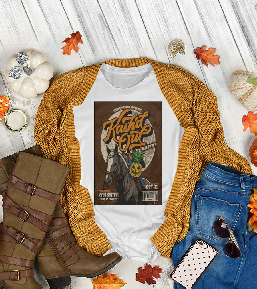 Smoke Proper Presents Kash’d Out Featuring Kyle Smith and Sons of Paradise Halloween Oct 31 Terra Fermata Stuart FL T-Shirt