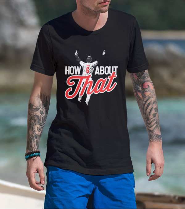 David Fry Cleveland Guardians Number 6 How About That T-Shirt