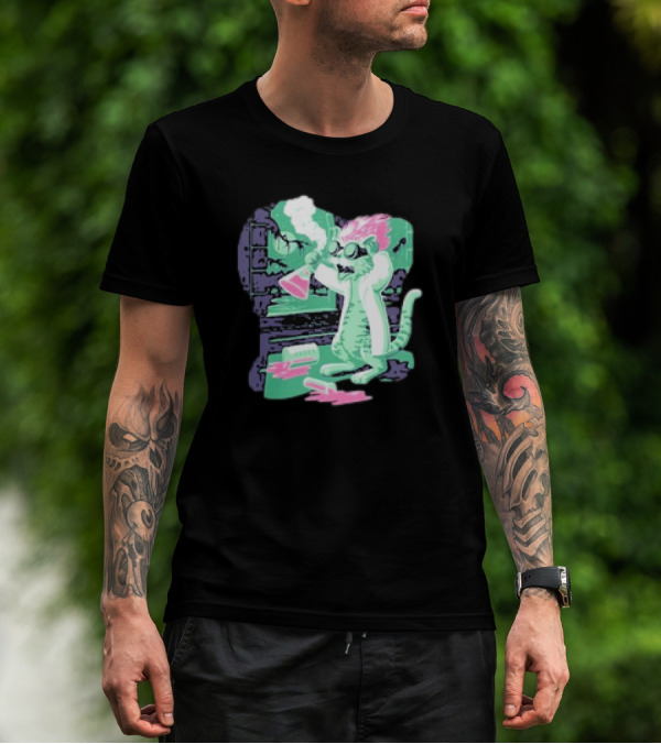 Kyle’s Corner Feline Weird Oct 24-27 Live Oak FL Mad Scientist Cat Lab T-Shirt