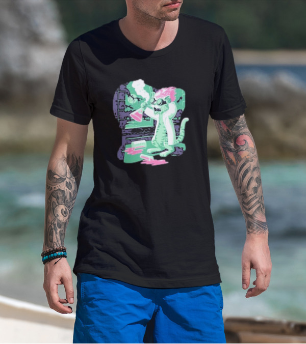 Kyle’s Corner Feline Weird Oct 24-27 Live Oak FL Mad Scientist Cat Lab T-Shirt