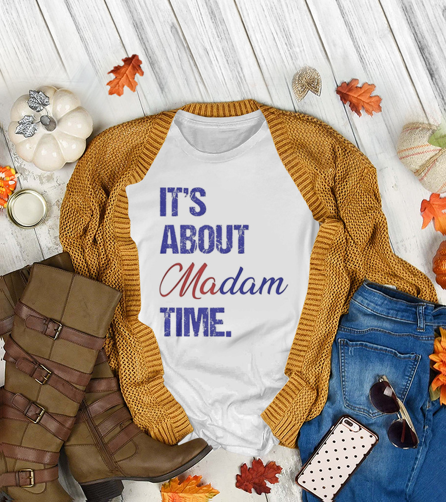 It’s About Madam Time Blue Red Vintage T-Shirt