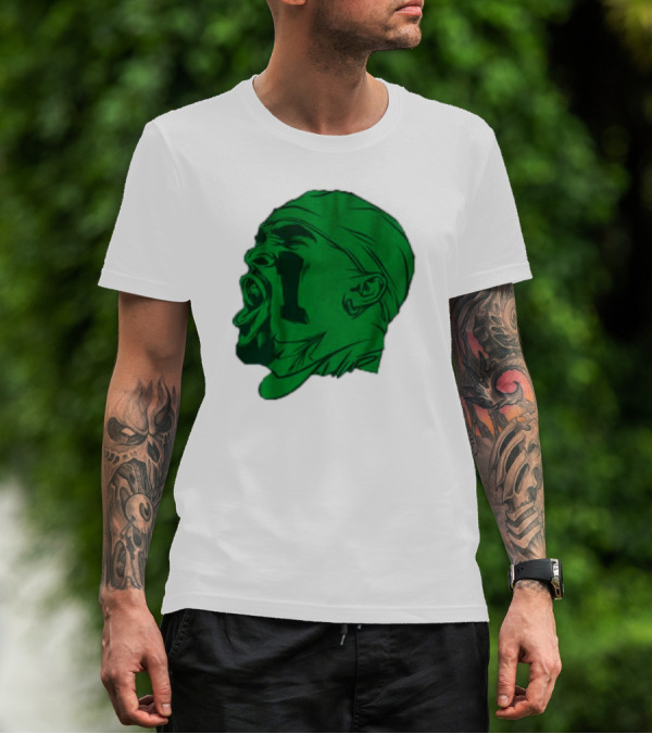 Philadelphia Eagles Jalen Hurts Green Illustration Yelling T-Shirt