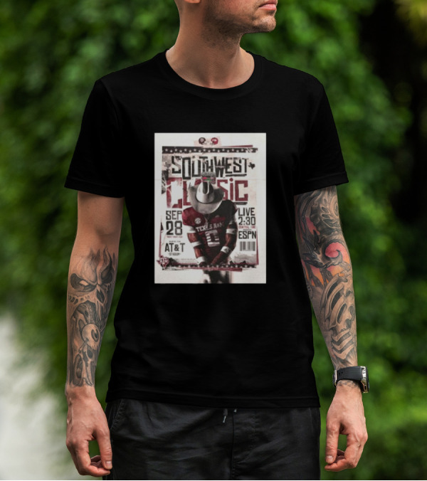 Southwest Classic Texas A&M Aggies Vs Arkansas Razorbacks September 28 Live 2:30 On ESPN T-Shirt