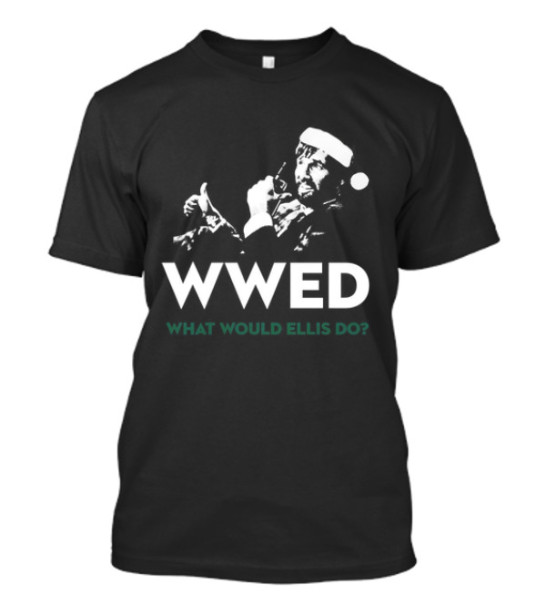 WWED What Would Ellis Do Christmas Edition Santa Hat T-Shirt