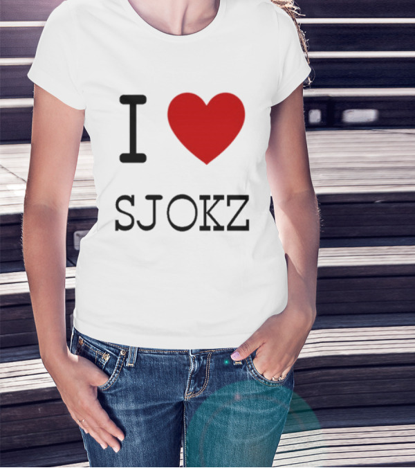 I Love Sjokz Fan T-Shirt Celebrating Popular Presenter T-Shirt