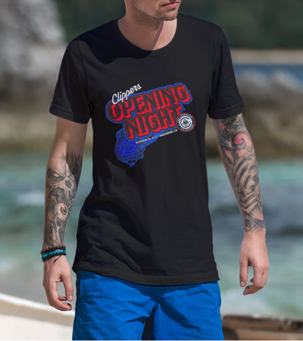 Clippers Opening Night October 25 2024 Inglewood CA Basketball Event T-Shirt
