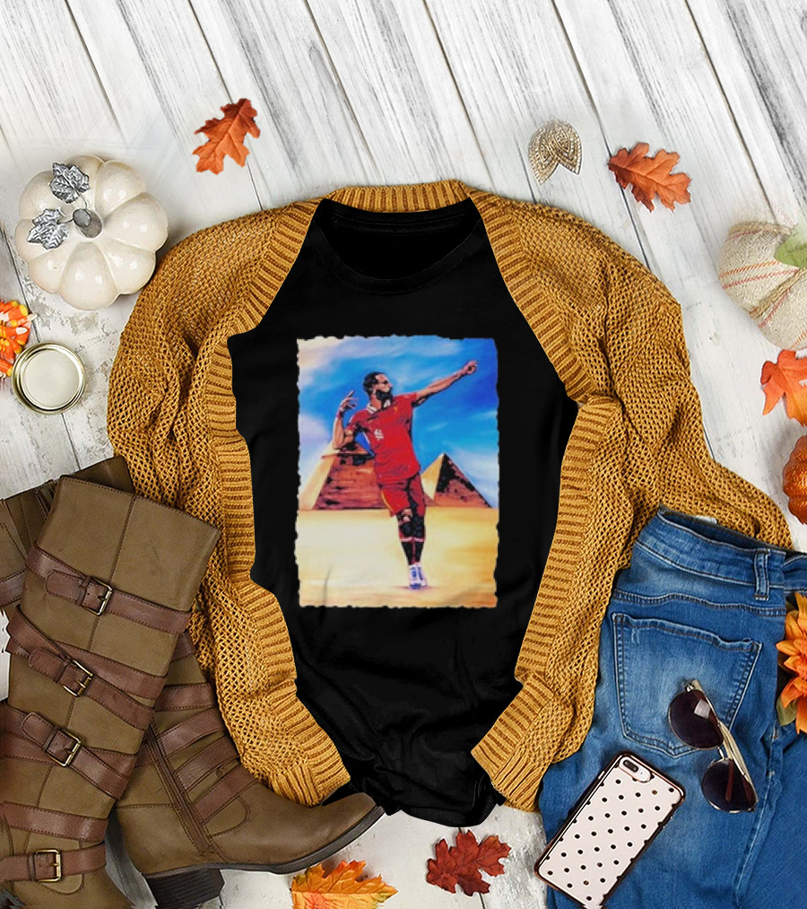 Mohamed Salah Egyptian Pyramid King Soccer Legend T-Shirt