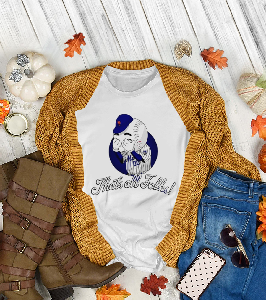 New York Mets Baseball That’s All Folks Logo Character T-Shirt
