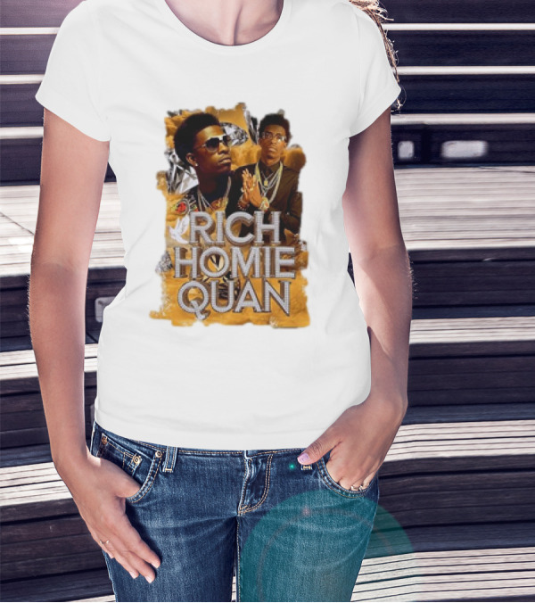 Rich Homie Quan Vintage Style Graphic Collage T-Shirt