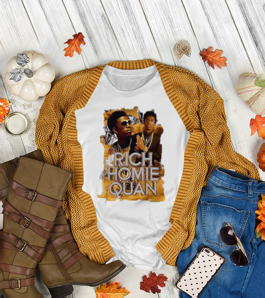 Rich Homie Quan Vintage Style Graphic Collage T-Shirt