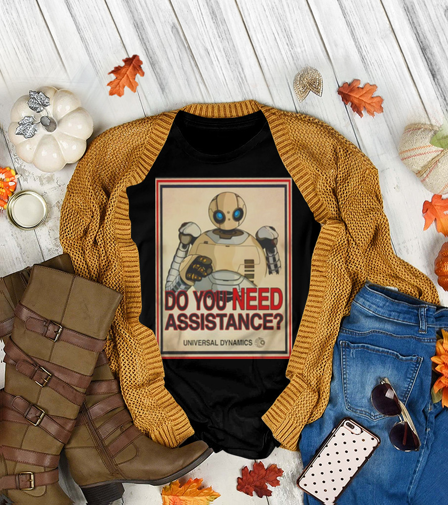 Roz The Wild Robot X Uncle Sam Do You Need Assistance Universal Dynamics T-Shirt