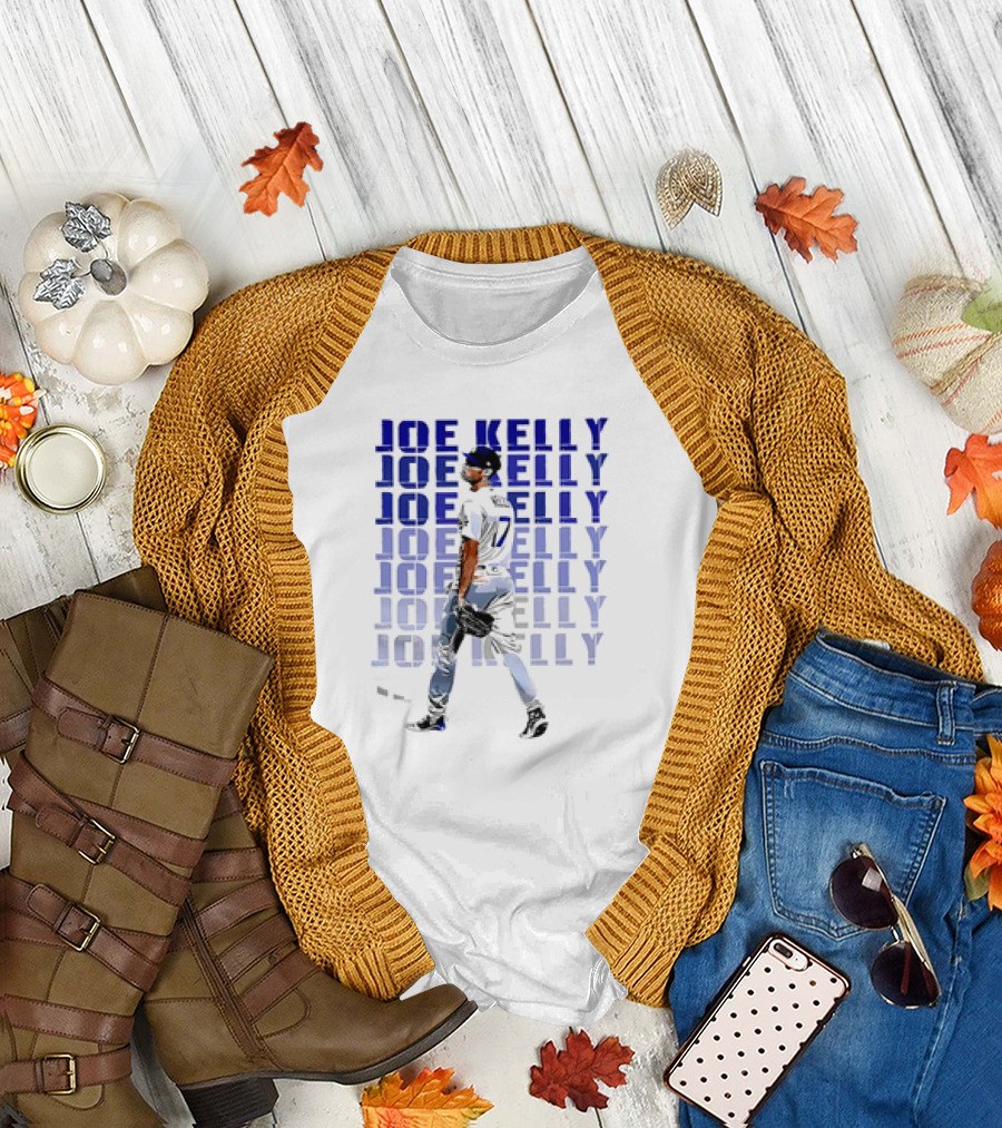 Joe Kelly Los Angeles Dodgers Baseball Player No. 17 T-Shirt