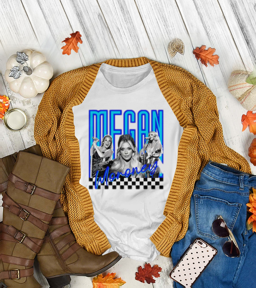 Megan Moroney Country Music Retro Checkered T-Shirt