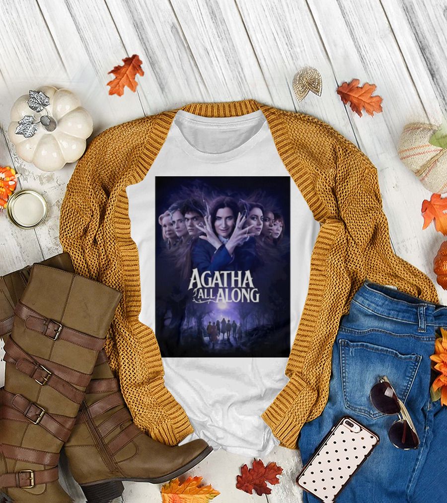 Agatha All Along Marvel Comics Agatha Harkness Movie Graphic WandaVision Poster Anthology Enchantment T-Shirt
