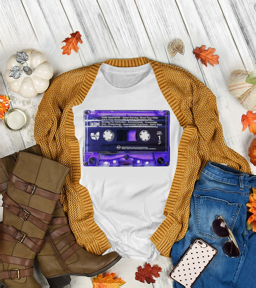 Chef Raekwon Purple Tape 1995 Loud Records Ghost Face Killer Featured Tracks T-Shirt