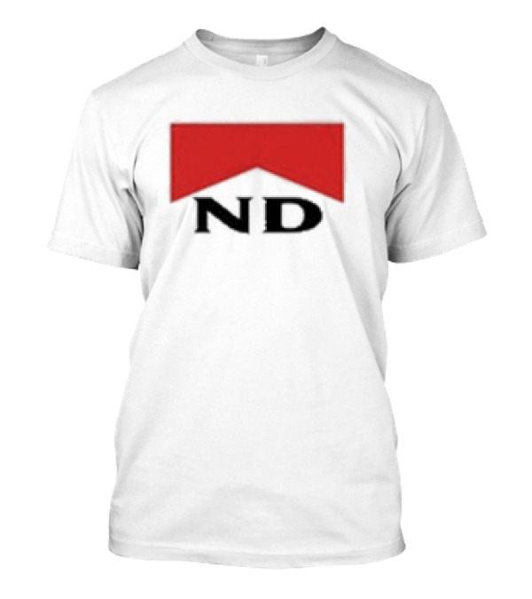 ND Nicotine Dolls Cigarette Style Red Banner T-Shirt