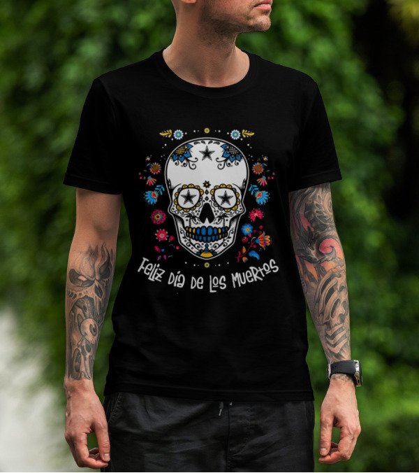 Dallas Cowboys Feliz Dia De Los Muertos T-Shirt