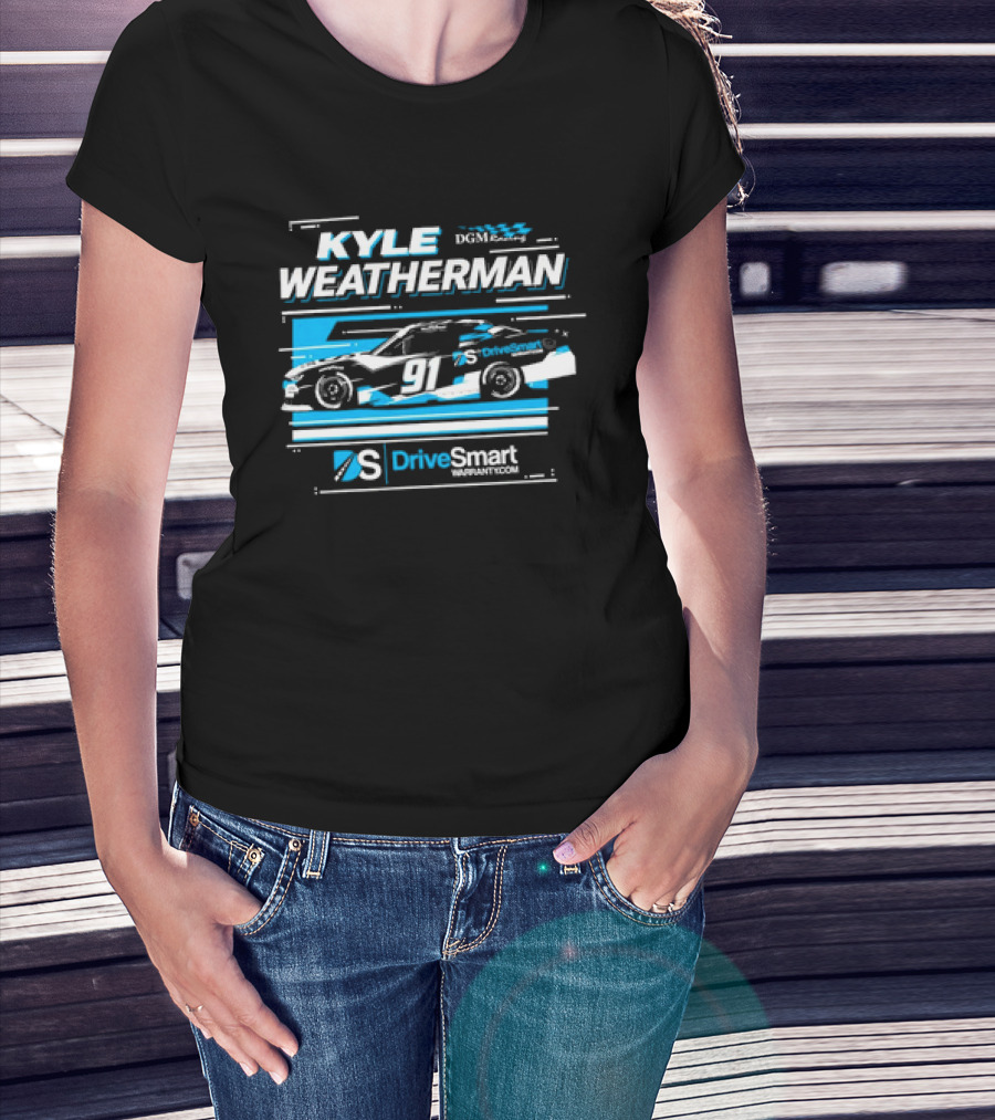Kyle Weatherman 91 DGM Racing DriveSmartWARRANTY.COM T-Shirt