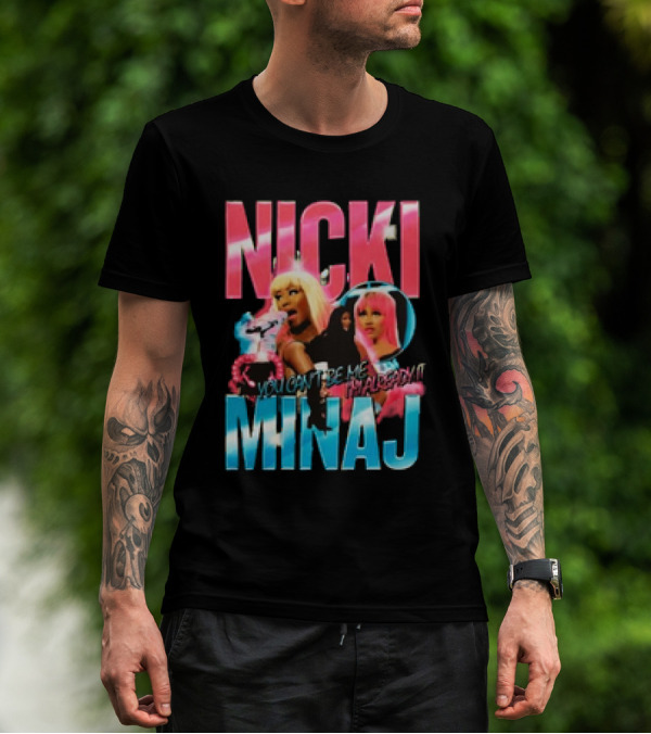 Nicki Minaj You Can't Fire Me I'm Already Lit Pink Friday 2 World Tour T-Shirt