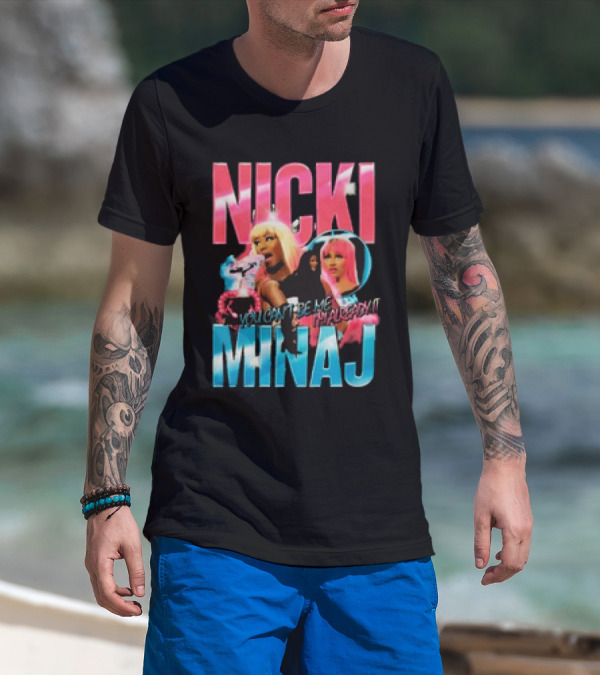 Nicki Minaj You Can't Fire Me I'm Already Lit Pink Friday 2 World Tour T-Shirt
