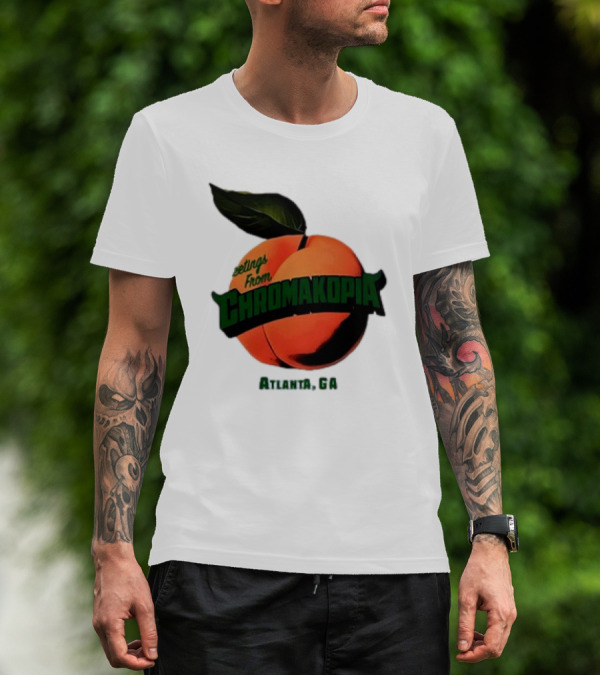 Greetings From Chromakopia Atlanta GA Peach T-Shirt