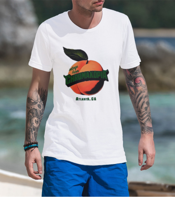 Greetings From Chromakopia Atlanta GA Peach T-Shirt