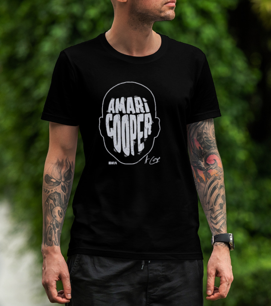 Amari Cooper Bold Head Graphic NFL T-Shirt