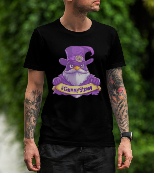 GummyStrong Purple Wizard Owl Emblem T-Shirt
