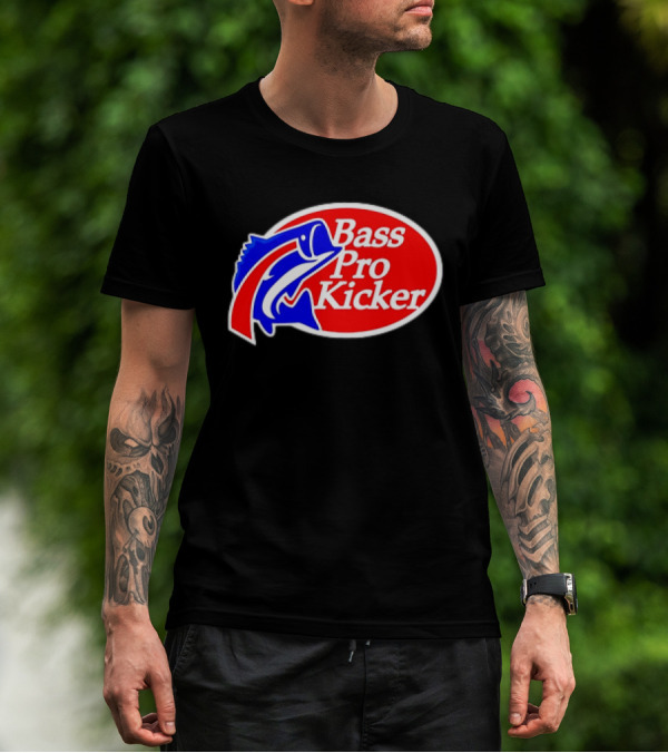 Bass Pro Kicker Red Blue Fish T-Shirt