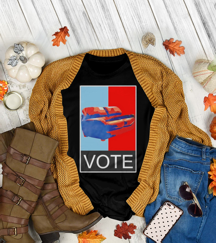 Tariq Nasheed Sofa Vote Red Blue T-Shirt