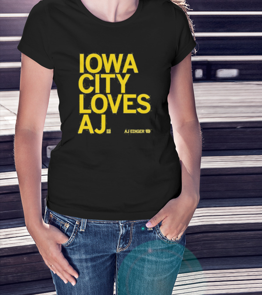 Iowa City Loves AJ Ediger T-Shirt