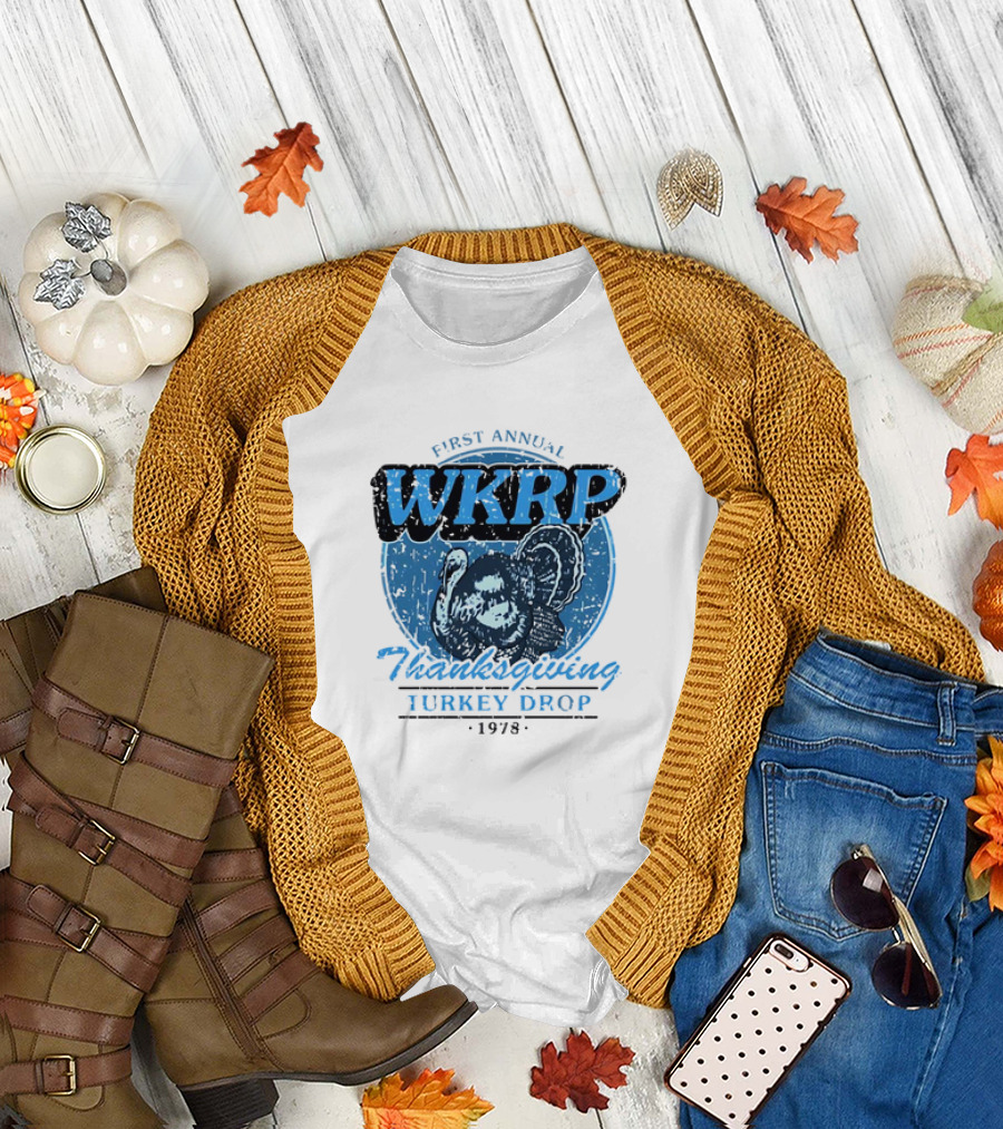WKRP First Annual Thanksgiving Turkey Drop 1978 T-Shirt