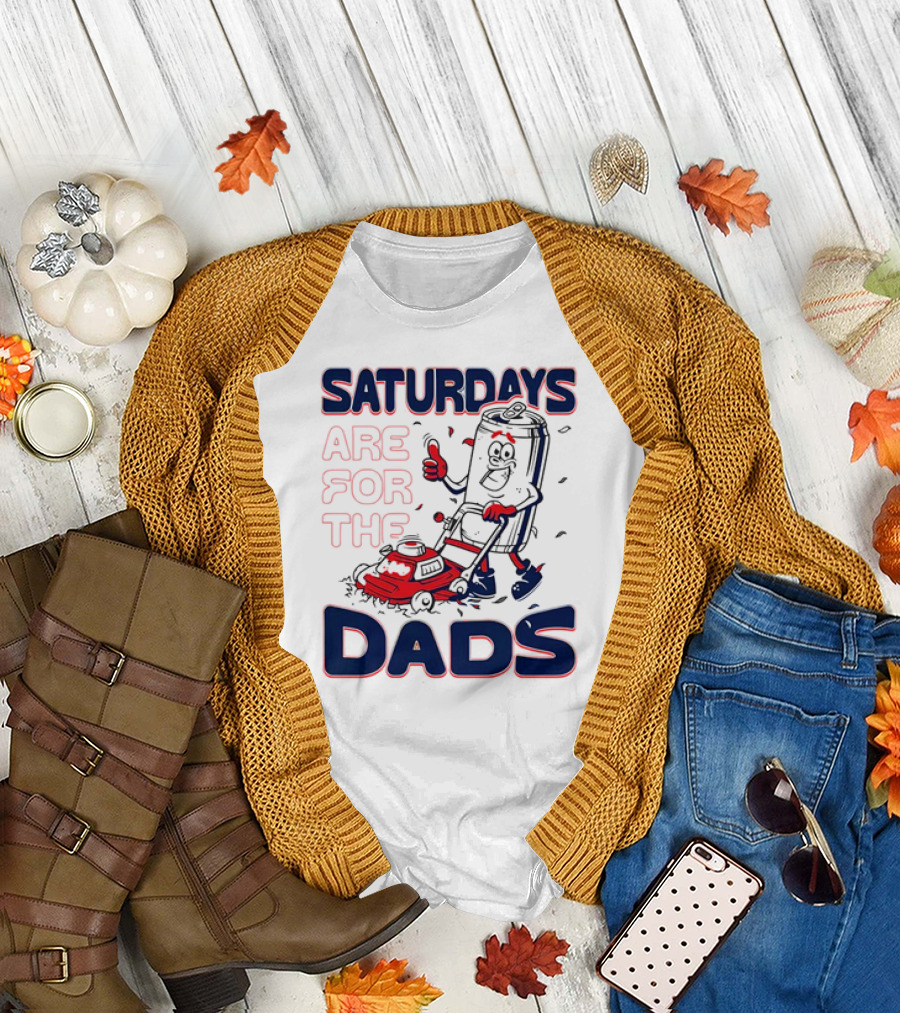 Saturdays Are for the Dads Can Mowing Mower T-Shirt