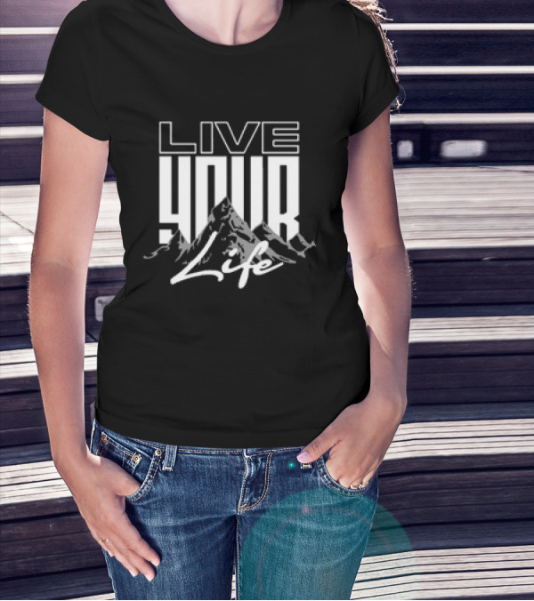 Live Your Life 2024 Dads Being Dudes Mountains Adventure T-Shirt
