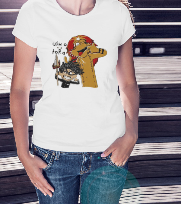 Ushio And Tora Calvin And Hobbes Mashup Tide And Tiger T-Shirt