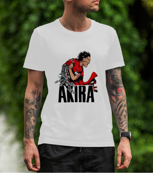 Akira Tetsuo Shima Cybernetic Arm Vintage 1980s Iconic Anime T-Shirt