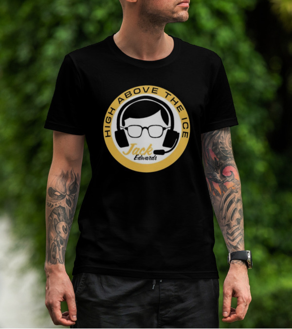 High Above The Ice Jack Edwards Bruins T-Shirt