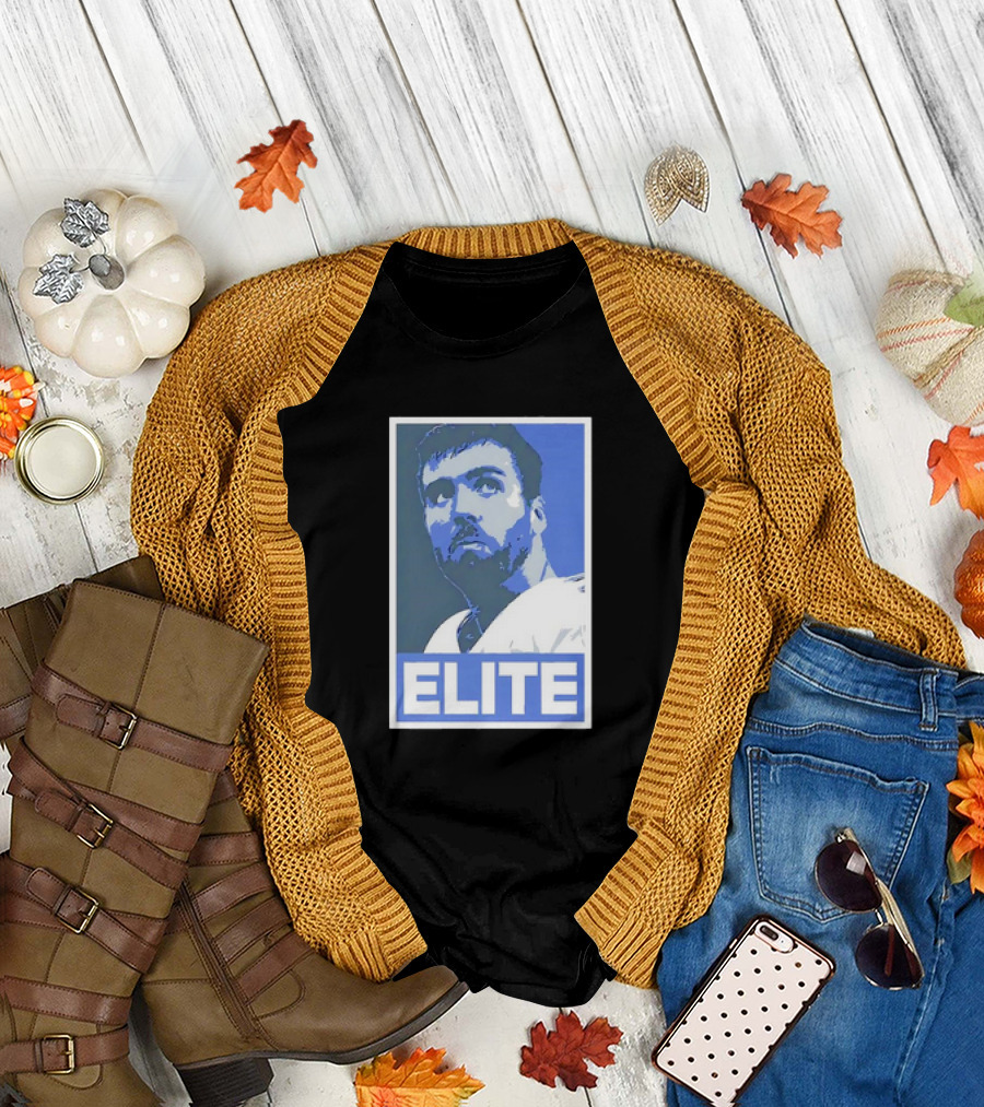 Joe Flacco ELITE Poster Style Blue T-Shirt