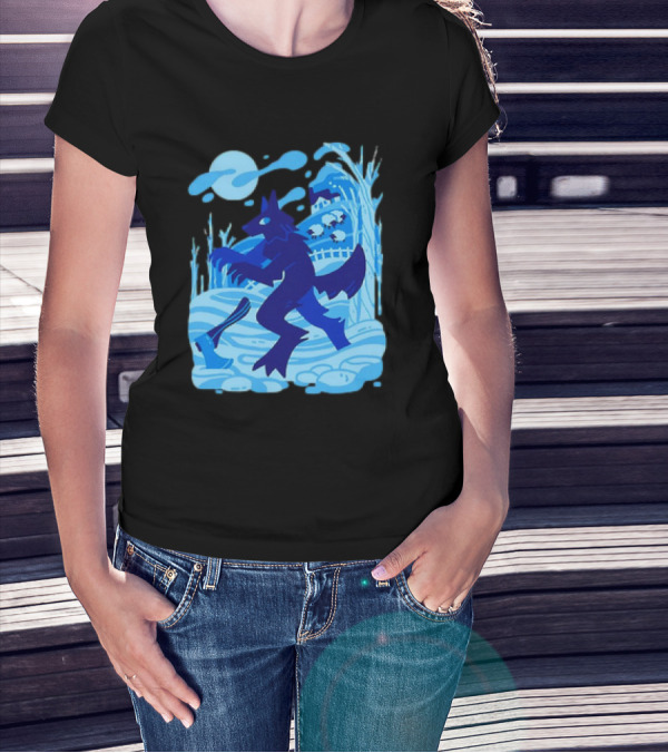 Werewolf Under The Winter Moon T-Shirt