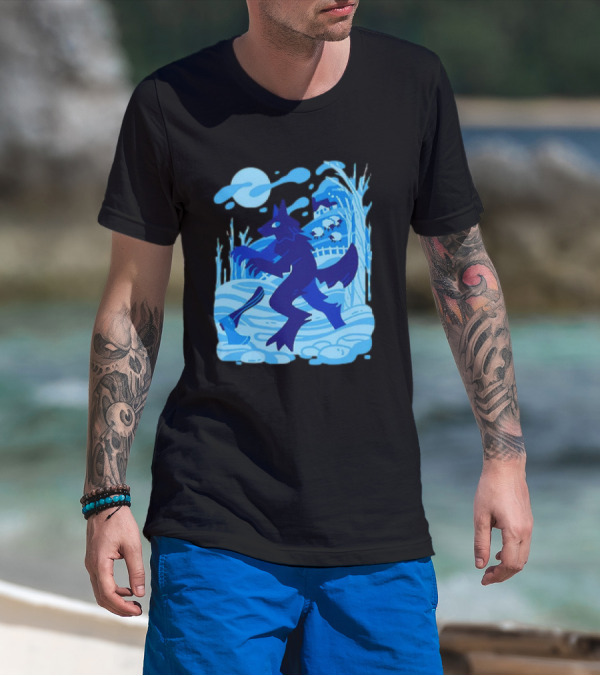 Werewolf Under The Winter Moon T-Shirt