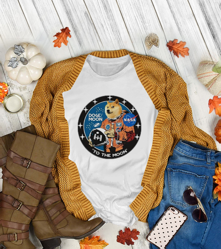 DOGE Moon NASA Astronaut Dogecoin To the Moon T-Shirt