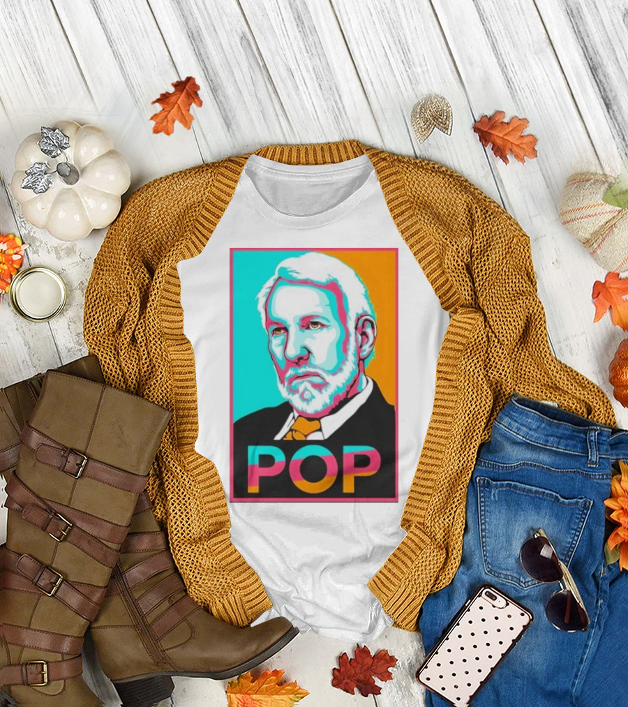 Raul Dominguez Jr Pop Retro Gregg Popovich T-Shirt