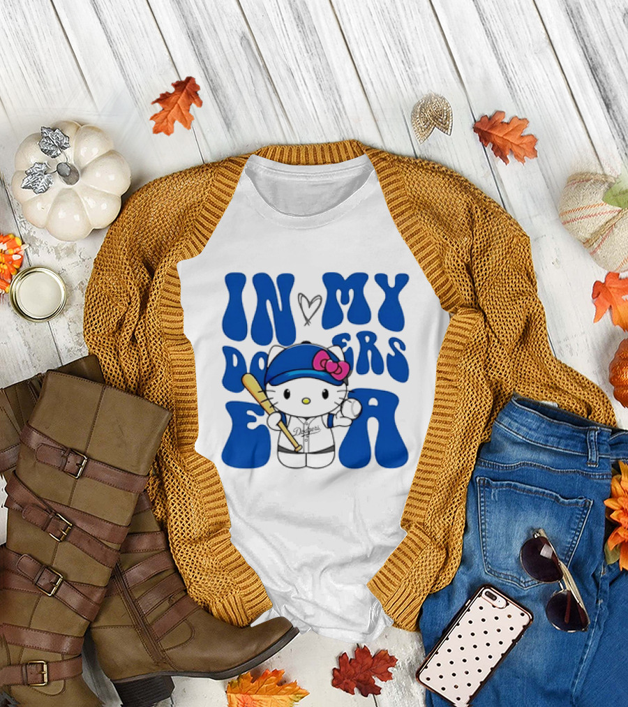 Hello Kitty Los Angeles Dodgers In My Dodgers Era T-Shirt