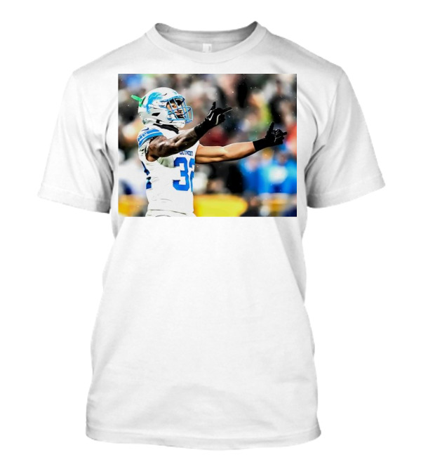 Double Bird Brian Branch Detroit Lions Gesture T-Shirt