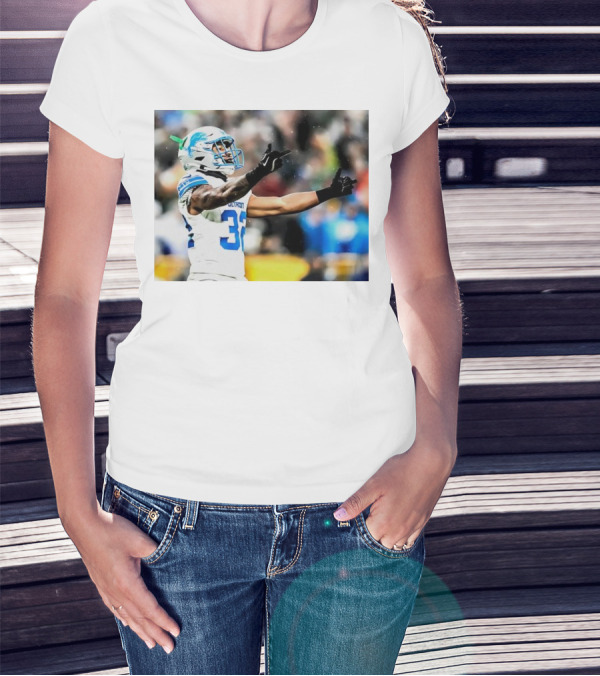 Double Bird Brian Branch Detroit Lions Gesture T-Shirt