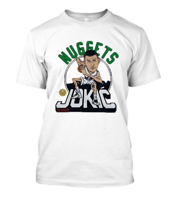 Denver Nuggets Jokic Caricature Signature T-Shirt